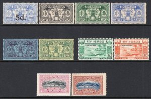 New Hebrides(British) Older Group 10 Stamps Mint Including 1898 Locals Set