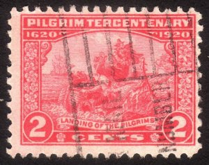 1920, US 2c, Landing of the Pilgrims, Used, Sc 549