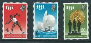 FIJI SG411/3 1969 THIRD SOUTH PACIFIC GAMES MNH