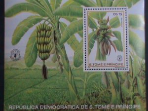 ST.THOMAS-1981 SC#643 WORLD FOOD DAY- BANANA TREES MNH S/S SHEET-VERY FINE