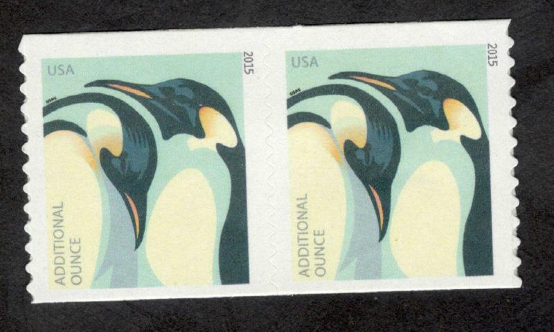 4990 Penguins .22 cents US Coil Pair Mint/nh (Free shipping offer) 