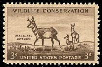 1078 Pronghorn Antelope F-VF MNH single