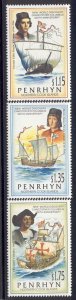 Penrhyn Is.- 1992 MNH set of 3 Discovery of America 416-8 cv 10.00