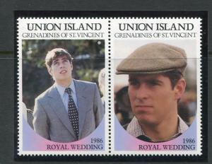 Grenadines 1986 Royalty Prince Andrew And Sara Fergunson Value Omitted 5889