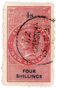 (I.B) New Zealand Revenue : Stamp Duty 4/- (1870)