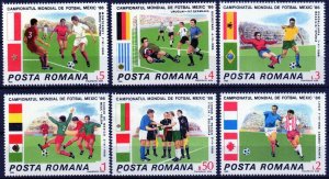 1986 Romania 4260-4265 1986 FIFA World Cup in Mexico