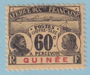 FRENCH GUINEA J14 POSTAGE DUE  MINT HINGED OG * NO FAULTS VERY FINE! - VIS