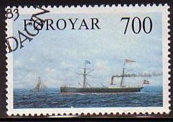 Faroe Islands 92 used 1983 Cargo Ship Thyra 700 ore