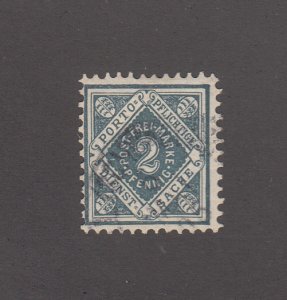 Wurttemberg Scott #O1 Used