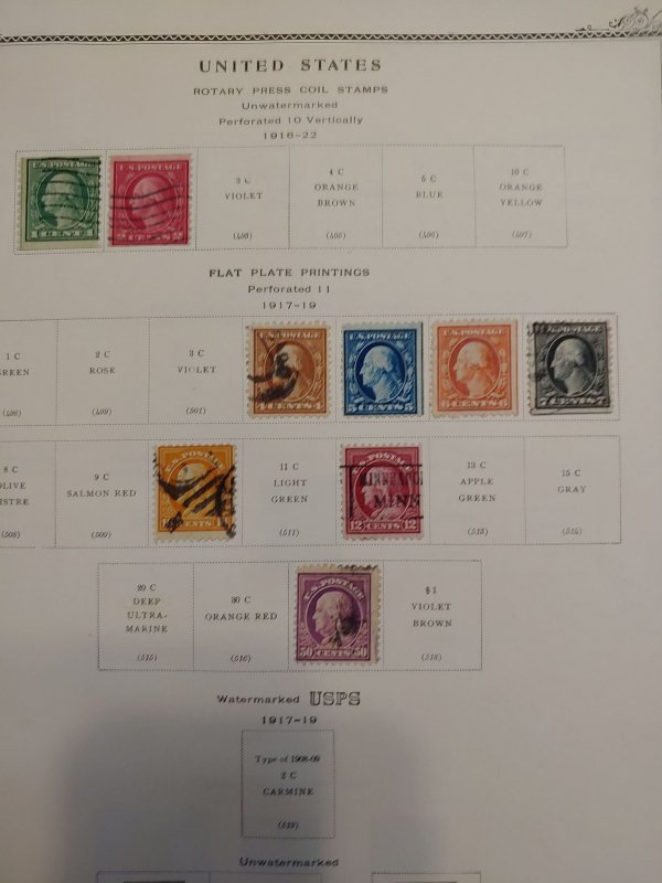 UNITED STATES COLLECTION IN MINUTEMAN ALBUM 1800's-1960's SEE SCANS