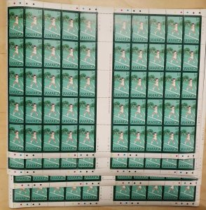 WHOLESALE LOT - Jamaica Scott 465 - Tennis - 10 SHEETS - MNH