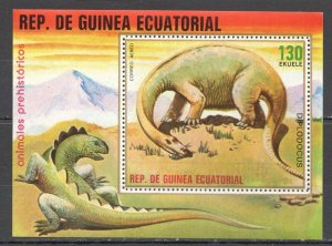 Wb184 Guinea Ecuatorial Dinosaurs Prehistoric Animals Fauna Bl Mnh