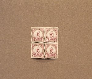 718, 10th Summer Olympics, Block of 4, Mint OGNH, CV $16.00