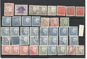 SWEDEN -NICE SELECTION USED STAMPS-(7)