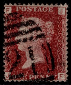 GB QV SG44, 1d lake-red PLATE 194, FINE USED. Cat £10. JF