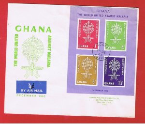 Ghana #131a  VF used 1st Day of Issue   Malaria    Free S/H