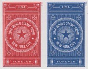 US 5010-11b Modern Imperf World Stamp Show 2016 Pair