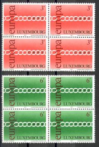 Luxembourg Sc# 500-501 MNH block/4 1971 Europa