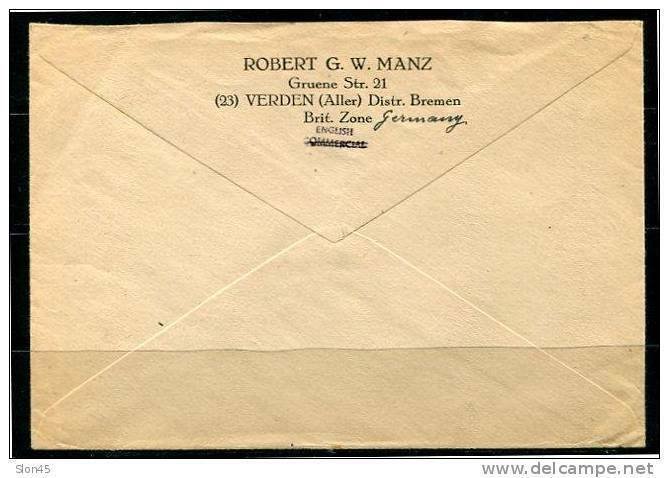 Germany 1947 Cover Used Mi 944-5 927 947 Allied Occupation (1)