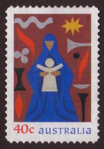 Australia 1999 Sc#1797, SG#1920 40c Madonna and Child USED.