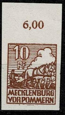 Mecklenburg Vorpommern 1946,Sc.#12N13 - 18 MNH,Michel 29xa,30,31ya,32xa,34x,35xa
