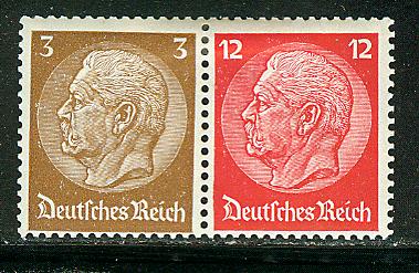 Germany Scott # 416 + 422, mint hr, se-tenant, W80