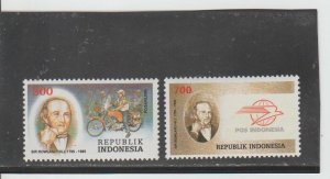 Indonesia  Scott#  1626-1627  MNH  (1995 Sir Rowland Hill)