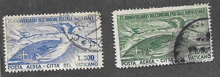 Vatican City #C18-C19 75th Anniv. UPU (U ) CV $95.00
