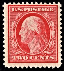 US 375 MNH VF Two Cent Washington S/L Wtrmk, Perf. 12