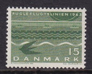 Denmark  #407  MNH   1963  railroad link with Germany