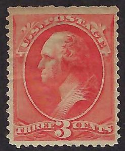 US Scott #214 Mint PH OG VF with blunt perfs on top