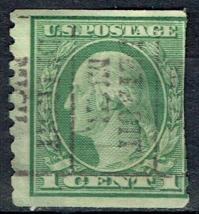 1916 1c FRANKLIN city coil with precancel (490-152) from DETROIT MI, DN SCARCE!