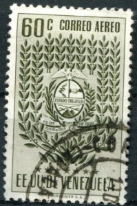 Venezuela Sc#C441 Used, 60c ol brn, Arms of Trujillo (1951)