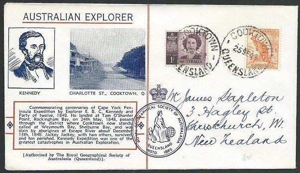 AUSTRALIA 1948 Kennedy / Cooktown Centenary cover..........................47034
