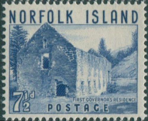 Norfolk Island 1953 SG15 7½d blue Governor's Residence MNH