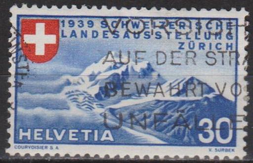 Switzerland #252 F-VF Used CV $8.25 (B8529)