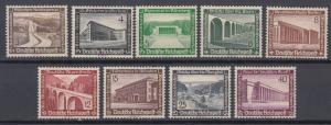 Germany- 1936 Views Sc# B93/B101 - MLH (9201)