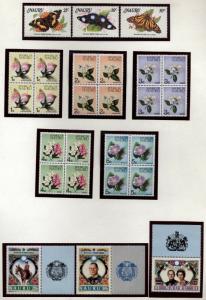 Nauru Topical  Collection Butterflies, Birds Flowers   Mint Never hinged jp