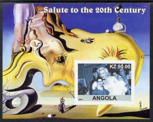 Angola 2002 Salute to the 20th Century #04 imperf s/sheet...