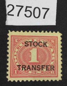 US STAMPS  #RD1 MINT OG NH  LOT #27507