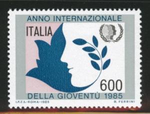 Italy Scott 1645 MNH** 1985 Youth Year