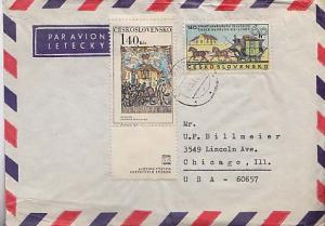 Czechoslovakia, Airmail, Horses, Art