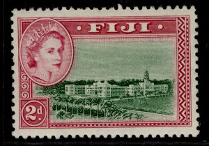 FIJI QEII SG283, 2d green & magenta, M MINT.