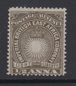 BRITISH EAST AFRICA, Scott 14a, MHR