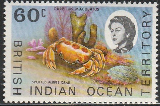 British Indian Ocean Territory, # 25 Unused From 1968-73.