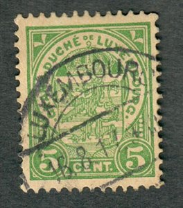 Luxembourg #78  used single