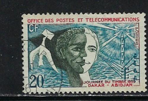 French West Africa 86 Used 1959 Stamp Day Issue