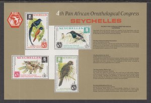 Seychelles 360a Birds Souvenir Sheet MNH VF