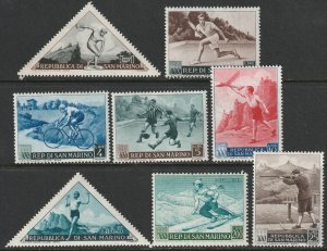 San Marino Sc 327-334,C90 complete set MLH