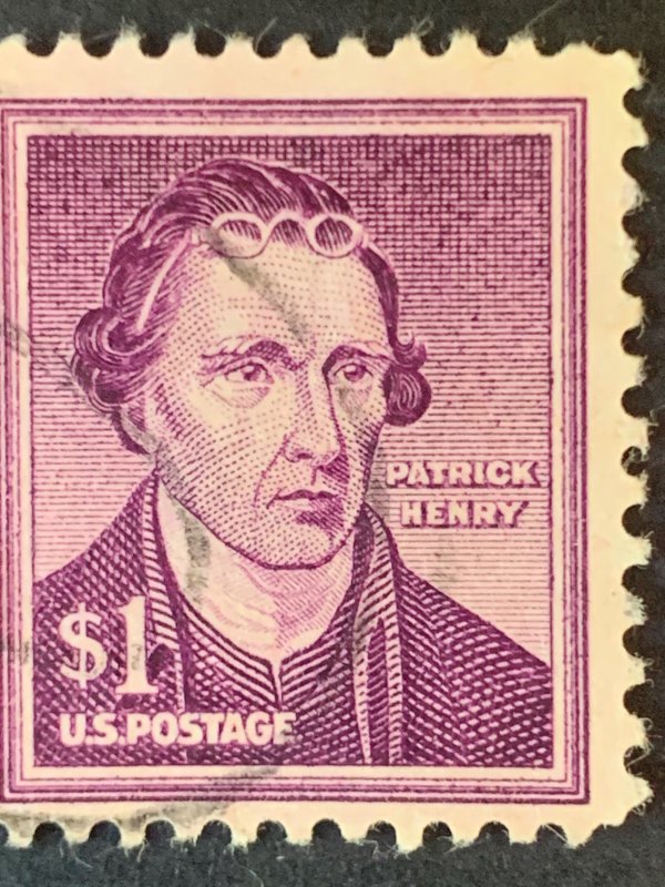 Us postage $1 stamp  ,  black cancelled postage used, refno:5015